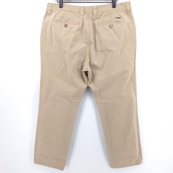 Mountain Khakis Mens Pants Slim Fit 38x30 Tan Cotton Twill Rugged Chino - Picture 3 of 10